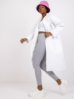 Biała kurtka z pikowaniem Sofia