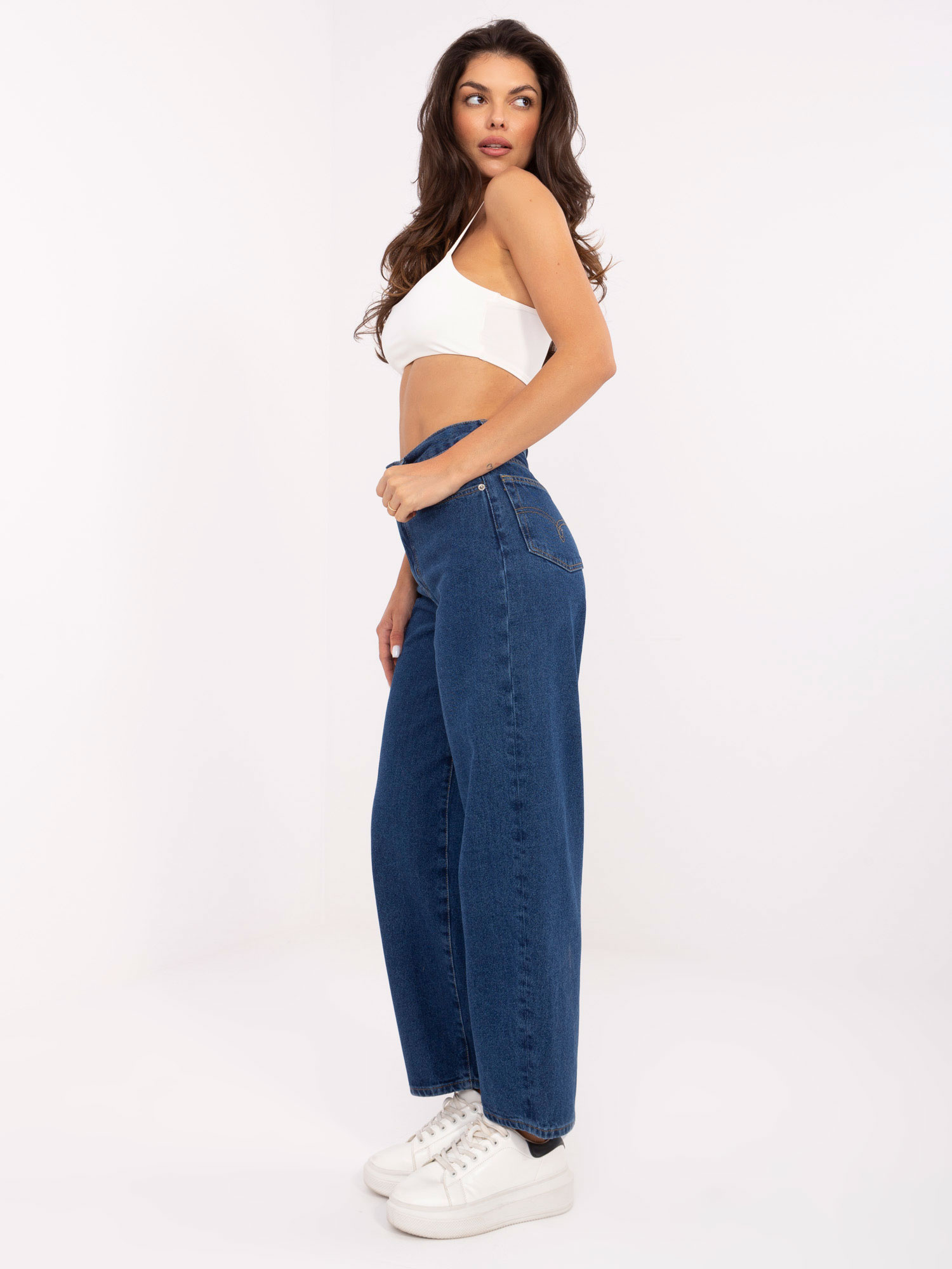 Spodnie jeans ciemny niebieski