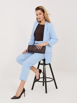 Jasnoniebieski dwuczęściowy garnitur z nogawką 7/8 RUE PARIS 