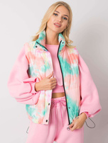 Zielono-pomarańczowa pikowana kamizelka damska Roonie