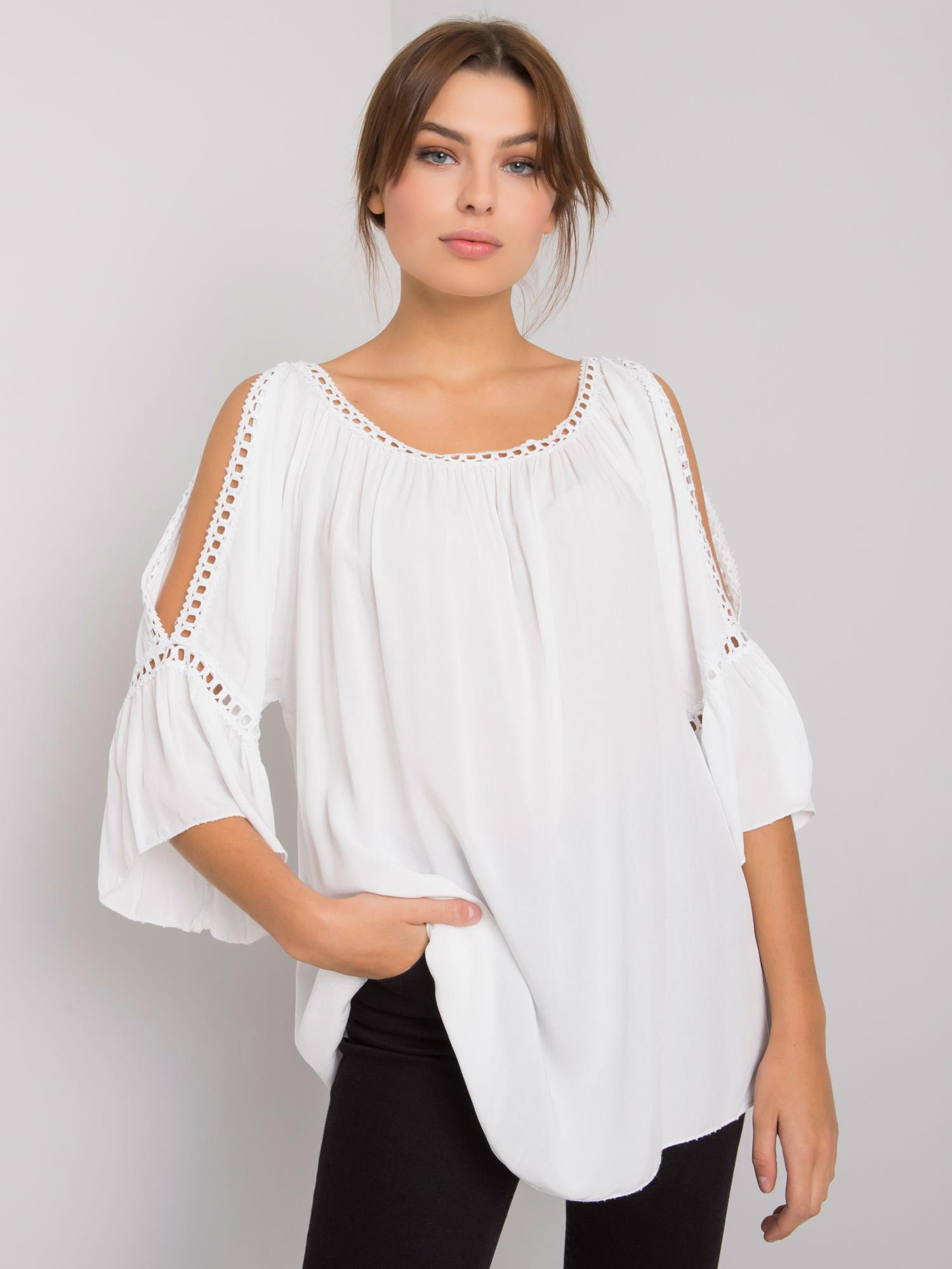 White viscose blouse Kearney OCH BELLA