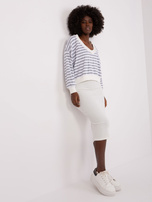 Hurt Szaro-ecru komplet basic z krótką bluzką 