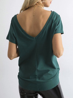 Ciemnozielony t-shirt Fire 