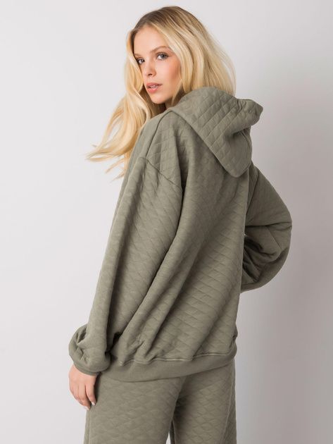 Jasna khaki bluza z pikowaniem Hanna RUE PARIS