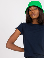 Granatowy t-shirt Peachy