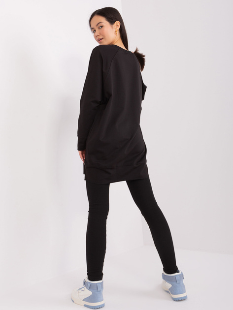 Hurt Czarny komplet casualowy z bluzą oversize