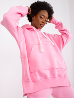 Jasnoróżowy dresowy komplet dwuczęściowy Preston