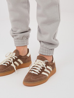 Szare dresowe spodnie basic ze ściągaczami