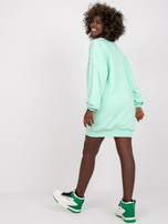 Miętowa długa bluza dresowa Poppy