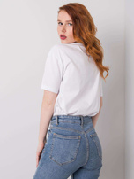 Biały t-shirt bawełniany Rossie