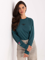 Morska bluzka longsleeve z bawełny SUBLEVEL