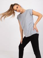 Szary damski t-shirt basic Revolution