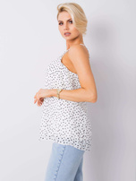 Biały top we wzory Maribelle SUBLEVEL