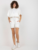 Hurt Ecru letni dresowy komplet basic z krótką bluzą 