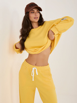 Żółty dwuczęściowy komplet ze spodniami RUE PARIS