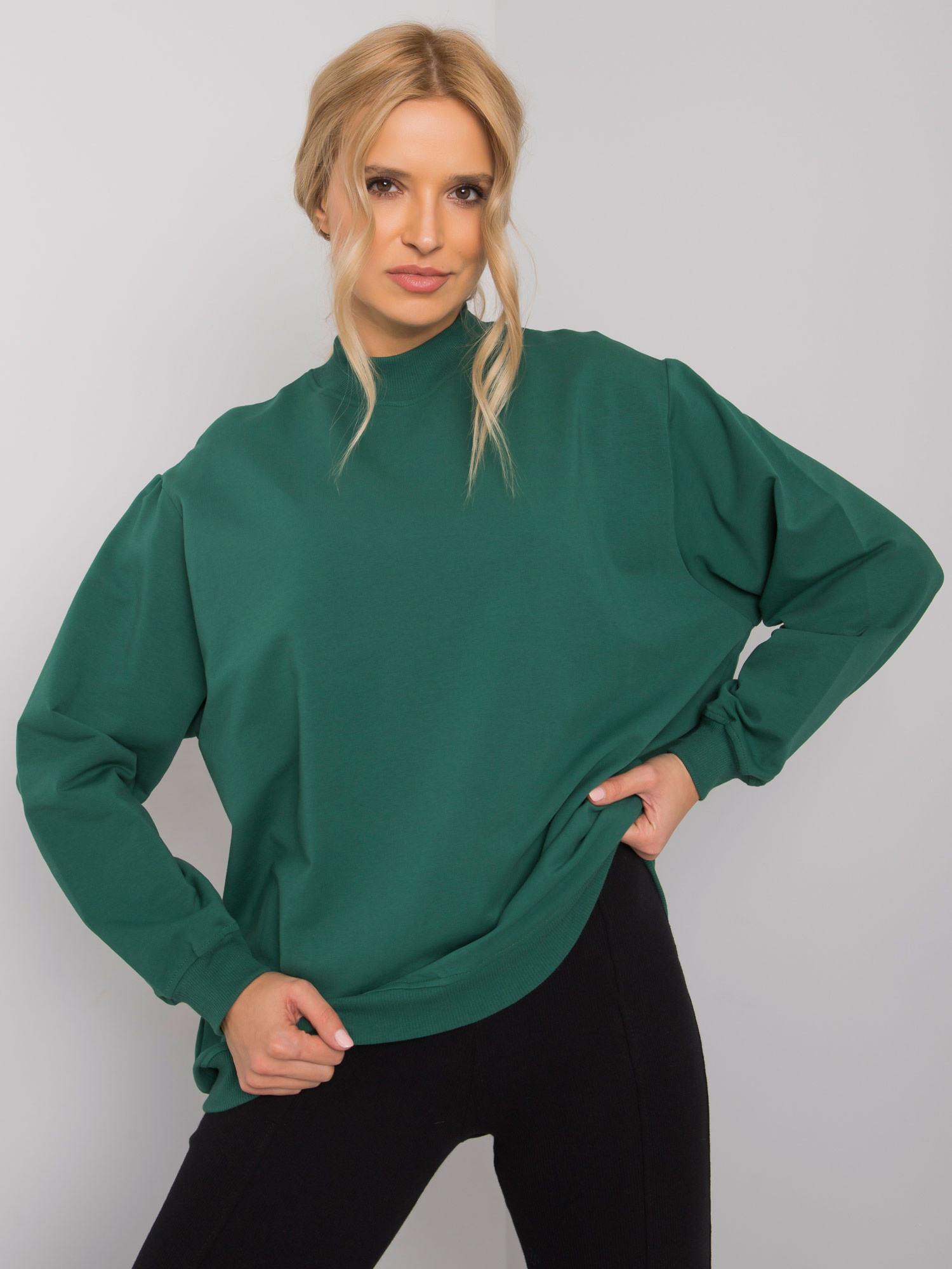Ciemnozielona bluza Twist