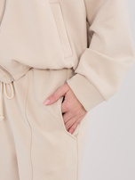 Jasnobeżowe dresowe spodnie od kompletu