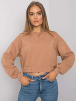 Camel cotton women's sweatshirt Elain
