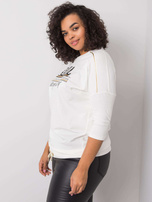 Ecru bluzka z napisem Marilia