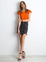 Ciemnopomarańczowy t-shirt Revolution