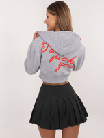 Hurt Szara melanżowa rozpinana bluza z ociepleniem