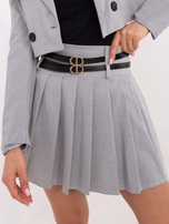 Hurt Szara plisowana spódnica w tenisowym stylu