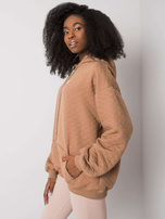 Camelowa bluza z pikowaniem Hanna RUE PARIS 