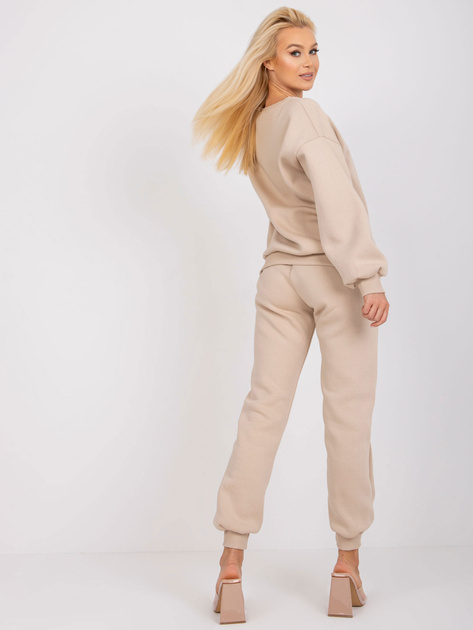 Beżowy komplet dresowy z bawełny Edvige