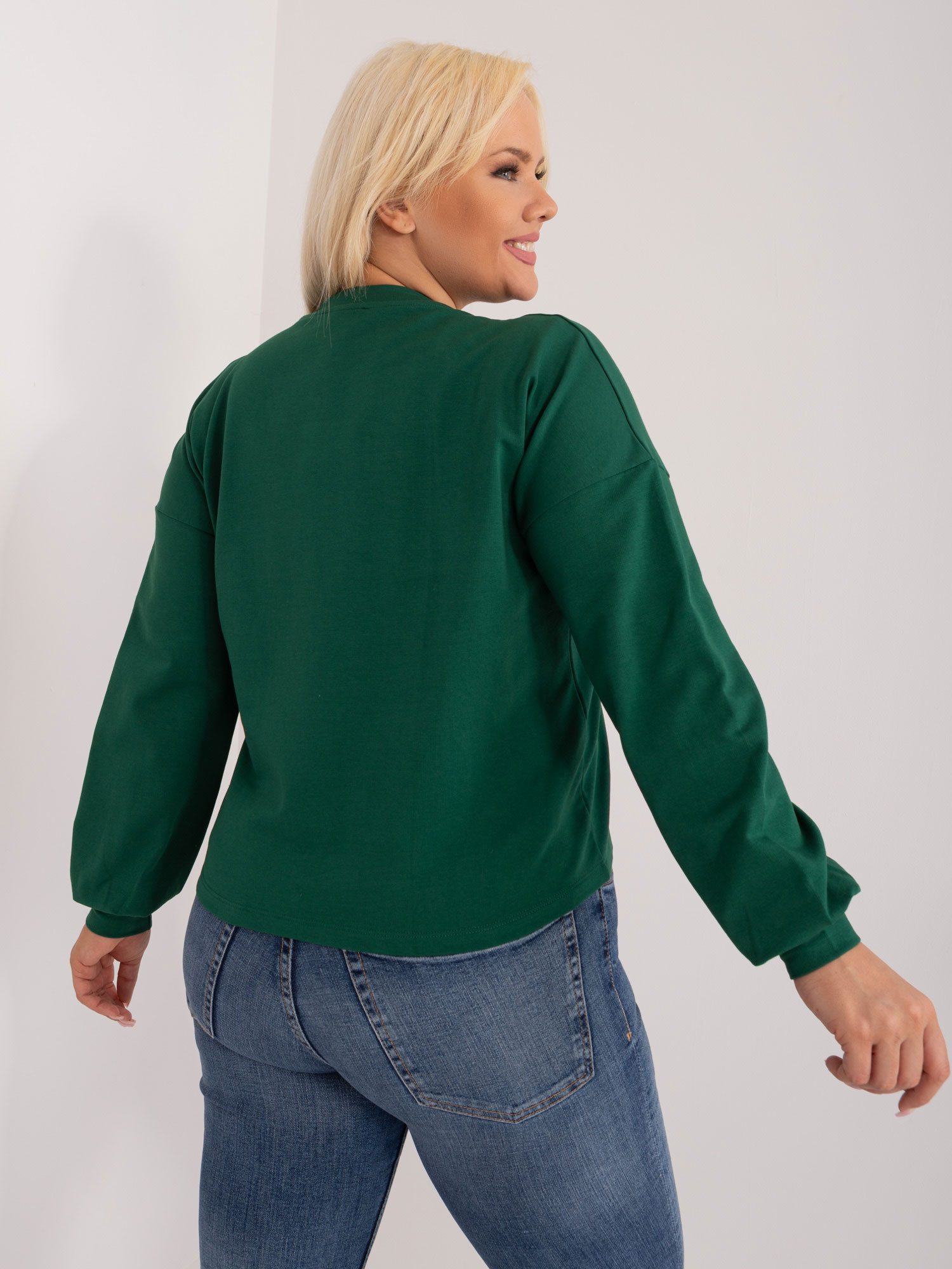 Tamsiai žalia plus size palaidinė Florentia.