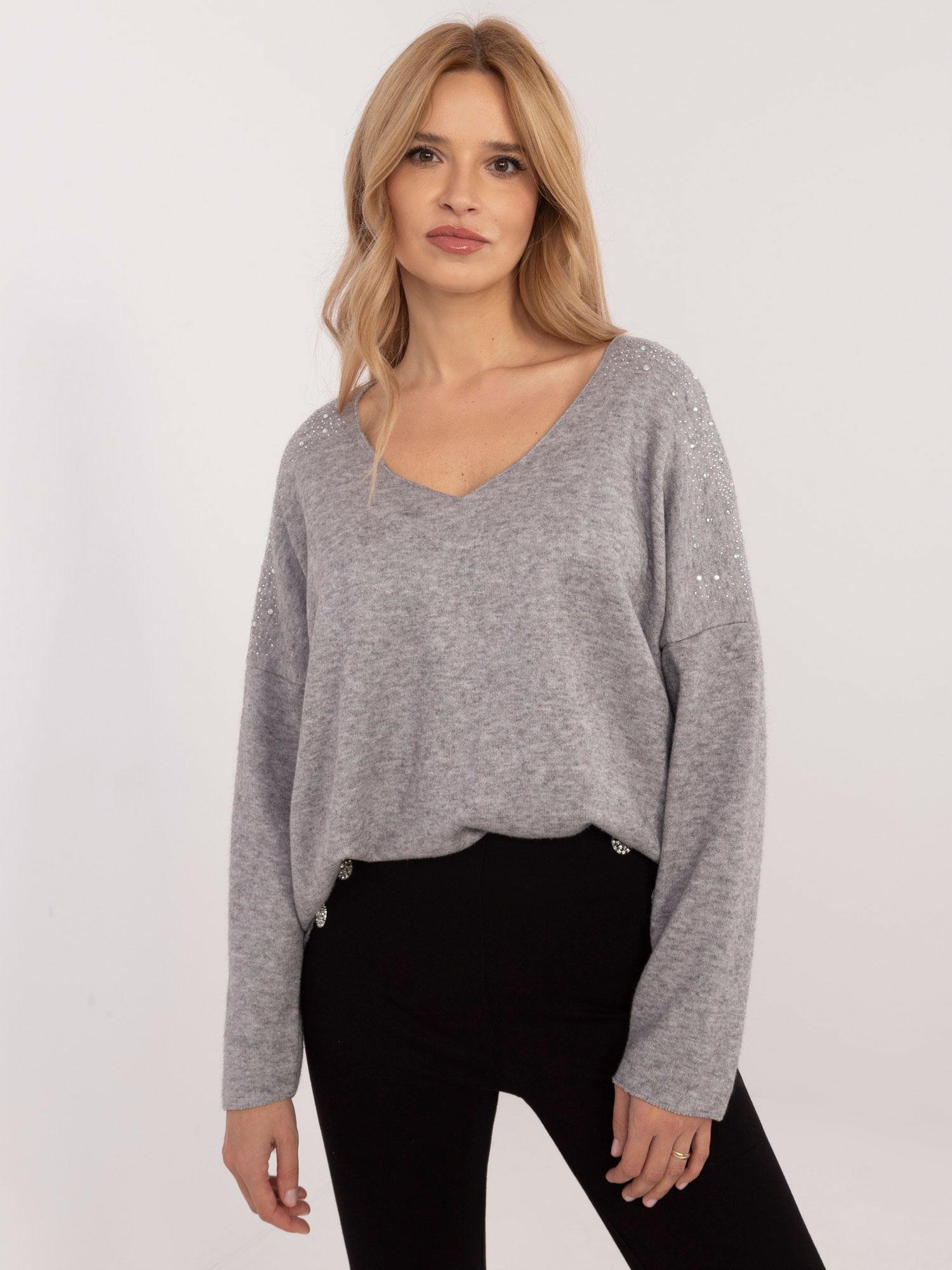 Sweter szary