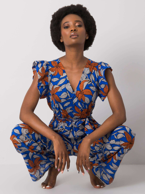 Ciemnoniebieski kombinezon we wzory Casja