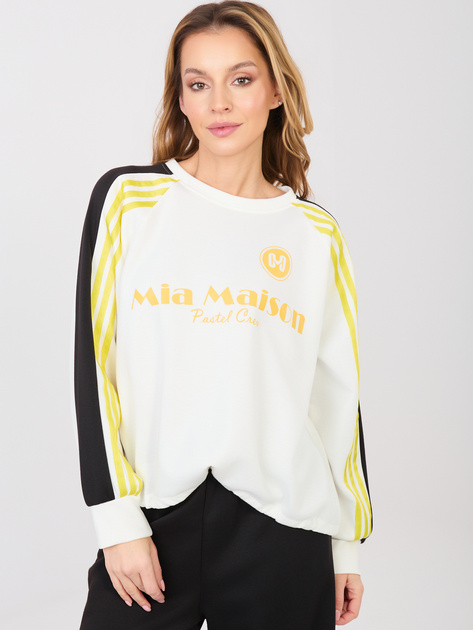 Czarno-biały komplet z bluzą bez kaptura RUE PARIS