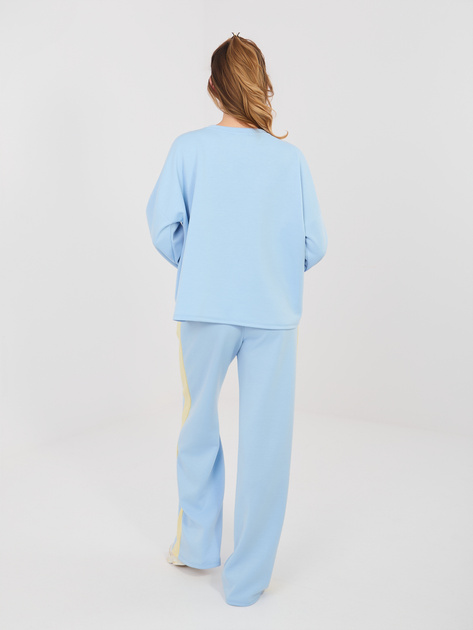 Jasnoniebieska damska bluza bez kaptura RUE PARIS