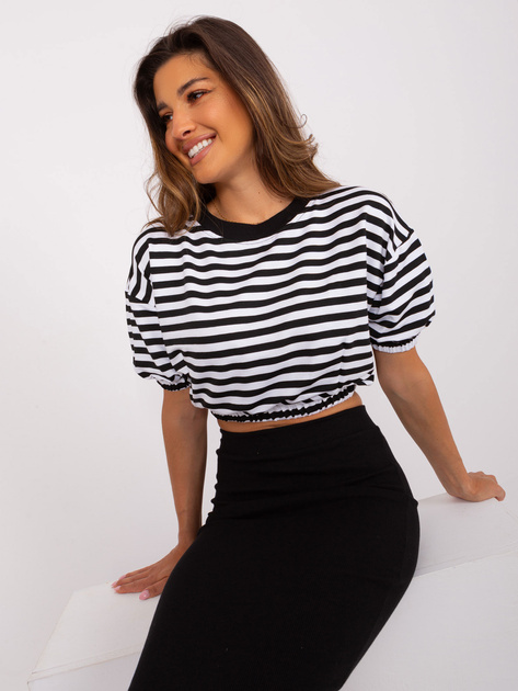 Hurt Czarny komplet casualowy ze spódnicą midi