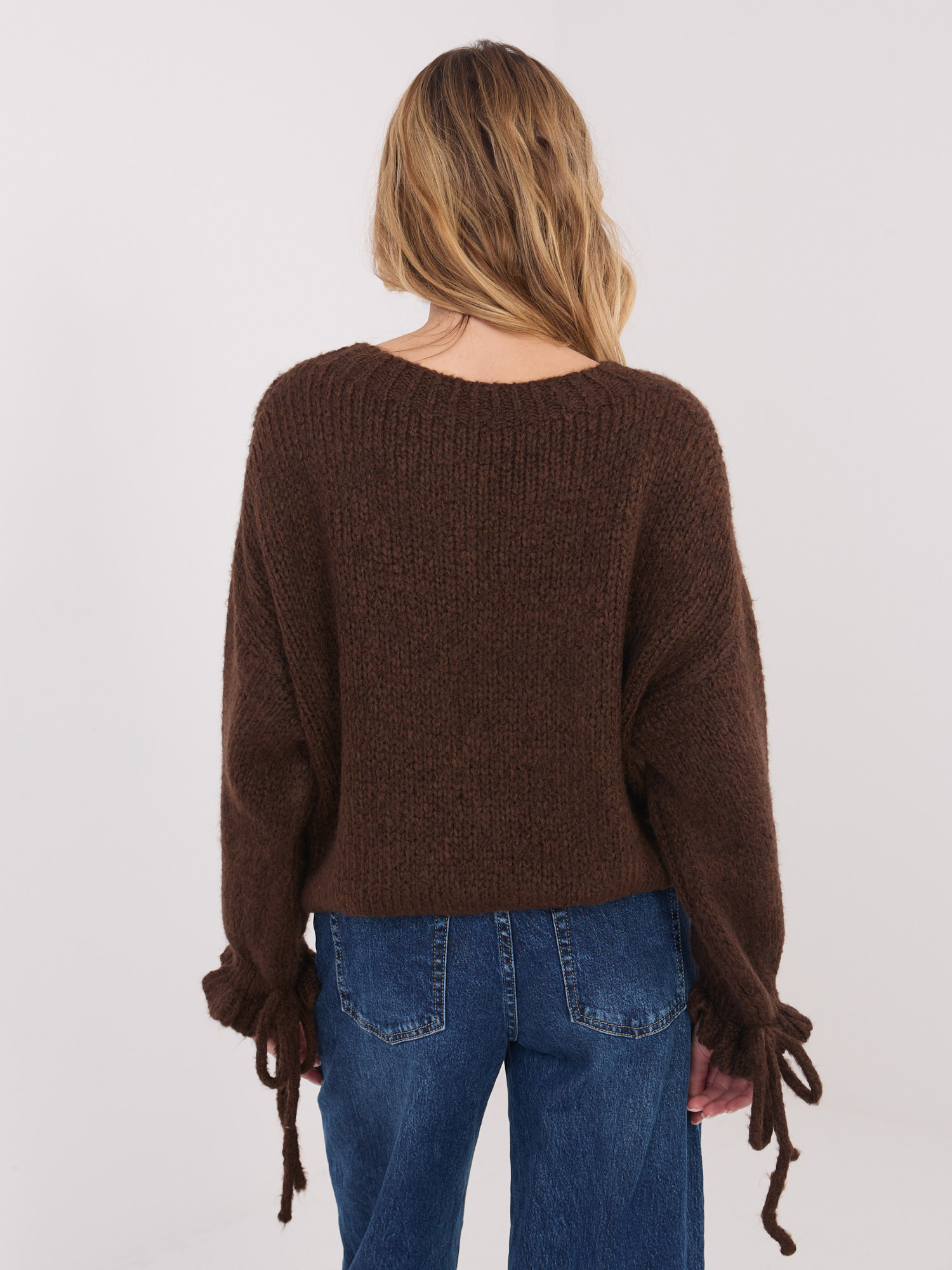 Sweter brązowy