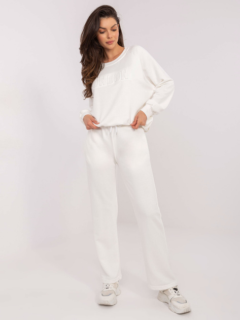 Hurtownia Ecru dwuczęściowy komplet dresowy z bawełną