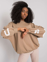 Beige mikina s potiskem Brooke.