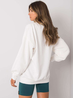 Ecru Sweatshirt ohne Kapuze Angeline.