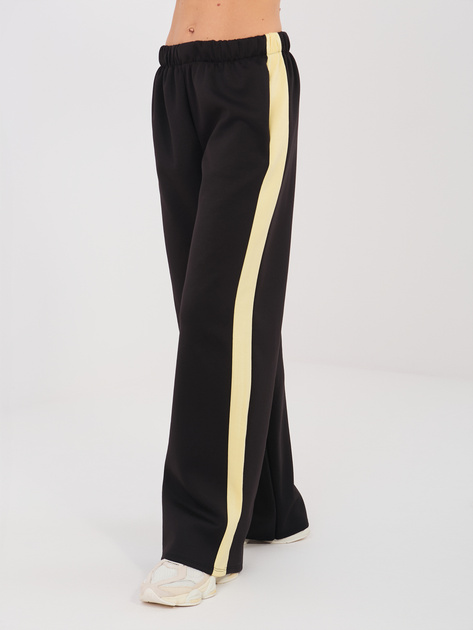 Czarny casualowy komplet z bluzą oversize RUE PARIS