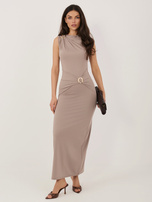 Fango midi sukienka z drapowaniem RUE PARIS