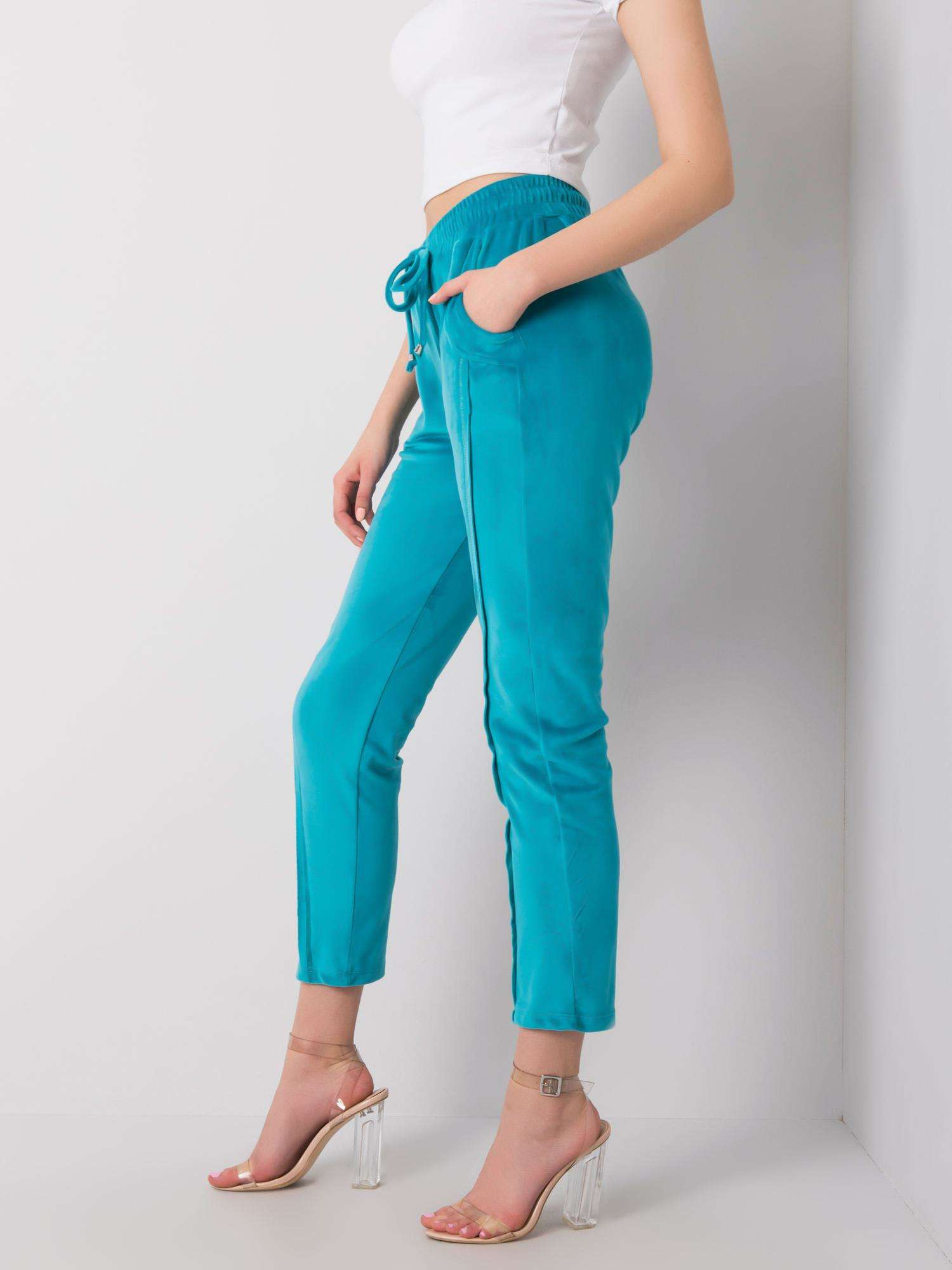 Marine velour pants Juanita RUE PARIS
