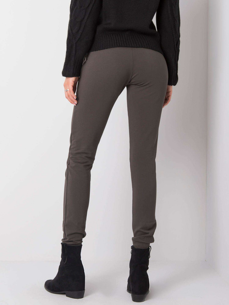 Ciemne khaki spodnie dresowe Stylish