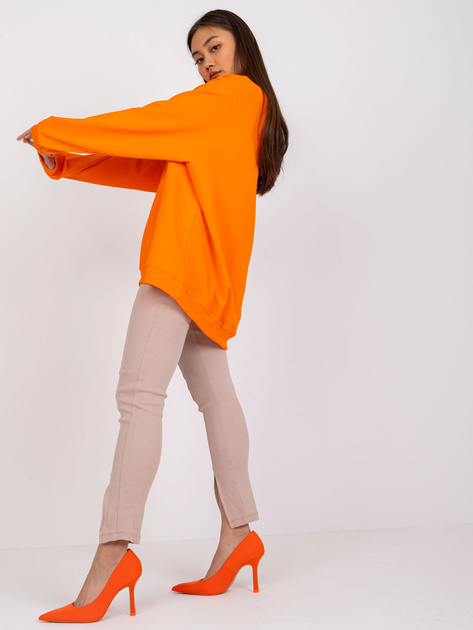 Pomarańczowa dresowa bluza basic Twist
