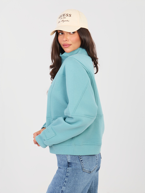 Turkusowa damska bluza oversize NATURAL SIDE