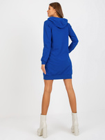 Hurt Ciemnoniebieska dresowa sukienka basic z kieszeniami 