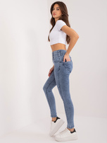 Hurt Blue high-waisted jeans.