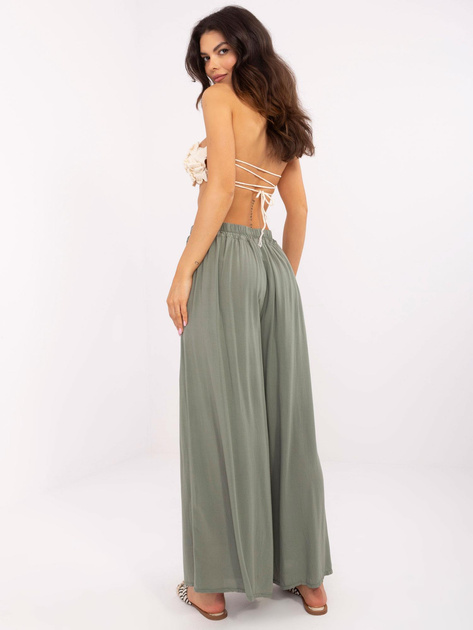 Hurt Khaki zwiewne spodnie materiałowe na lato OCH BELLA