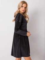 Black velour dress Mauriel RUE PARIS