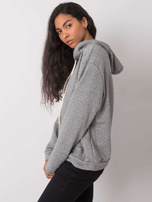 Szara bluza z kapturem Emy