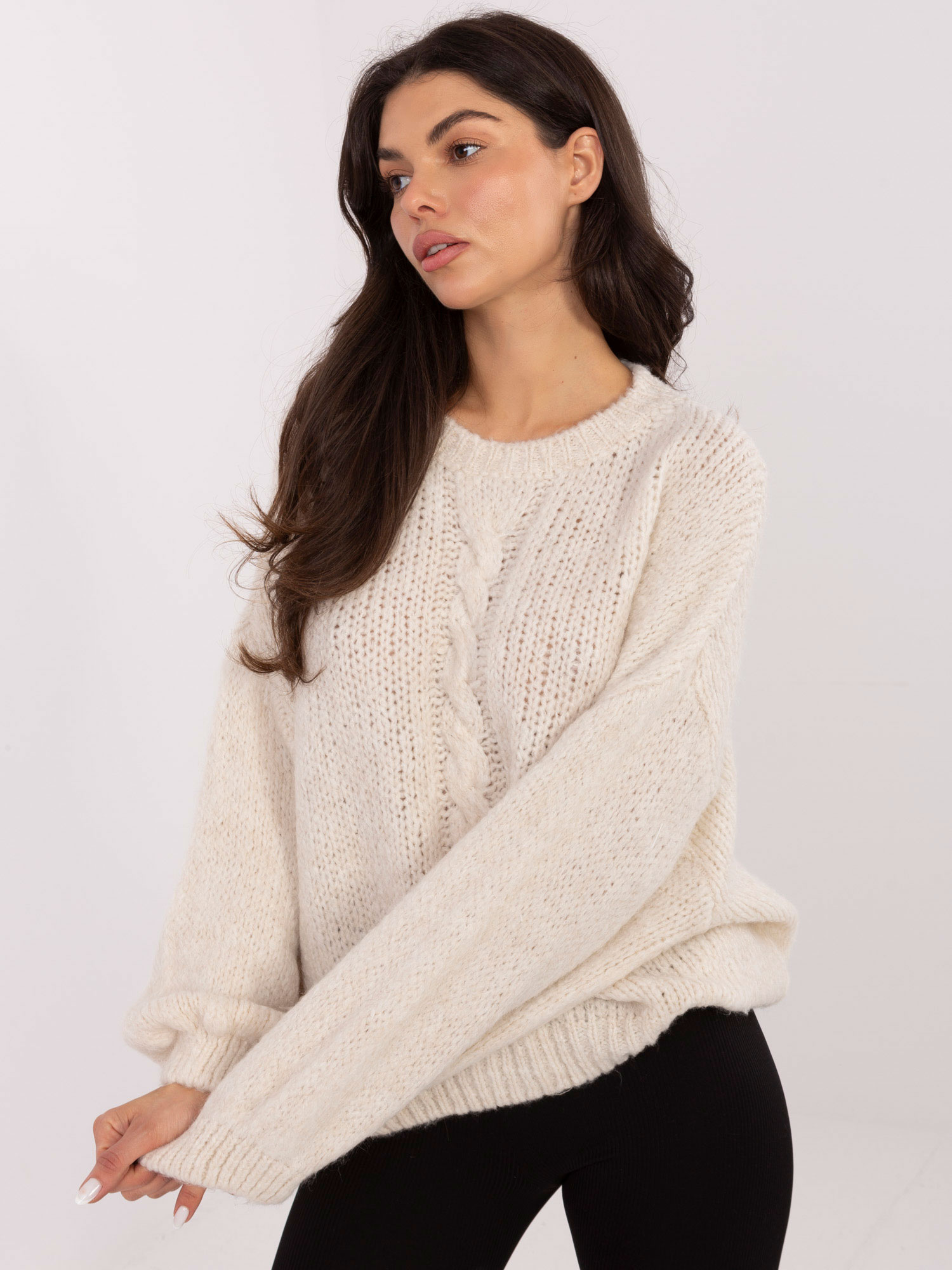 Sweter jasny beżowy